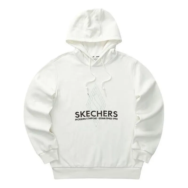 Skechers Diamond Series Letter Hoodied 'White Black' L423M171-0074 sold by KicksCrew