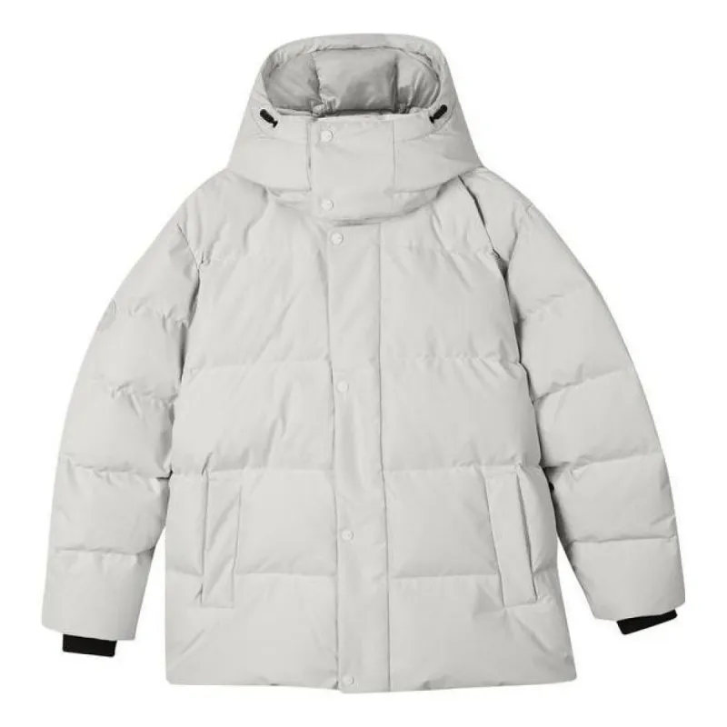 Skechers Warm Lightweight Hooded Down Jacket 'Grey' L423M094-00MV sold by KicksCrew