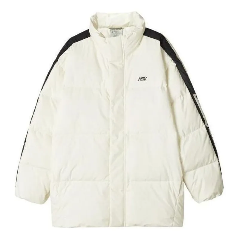 Skechers Casual Down Jacker 'White Black' L423M092-00NA sold by KicksCrew