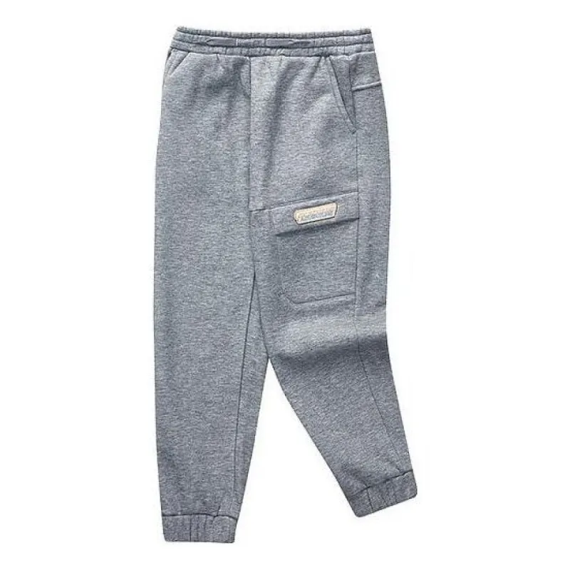 (GS) Skechers Drawstring Fleece Tight Knit Pants 'Grey' L423G006-00RP sold by KicksCrew