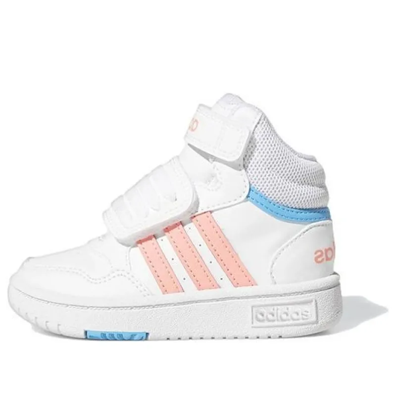 (TD) adidas neo Hoops Mid 'White Pink Blue' GW6112 sold by KicksCrew