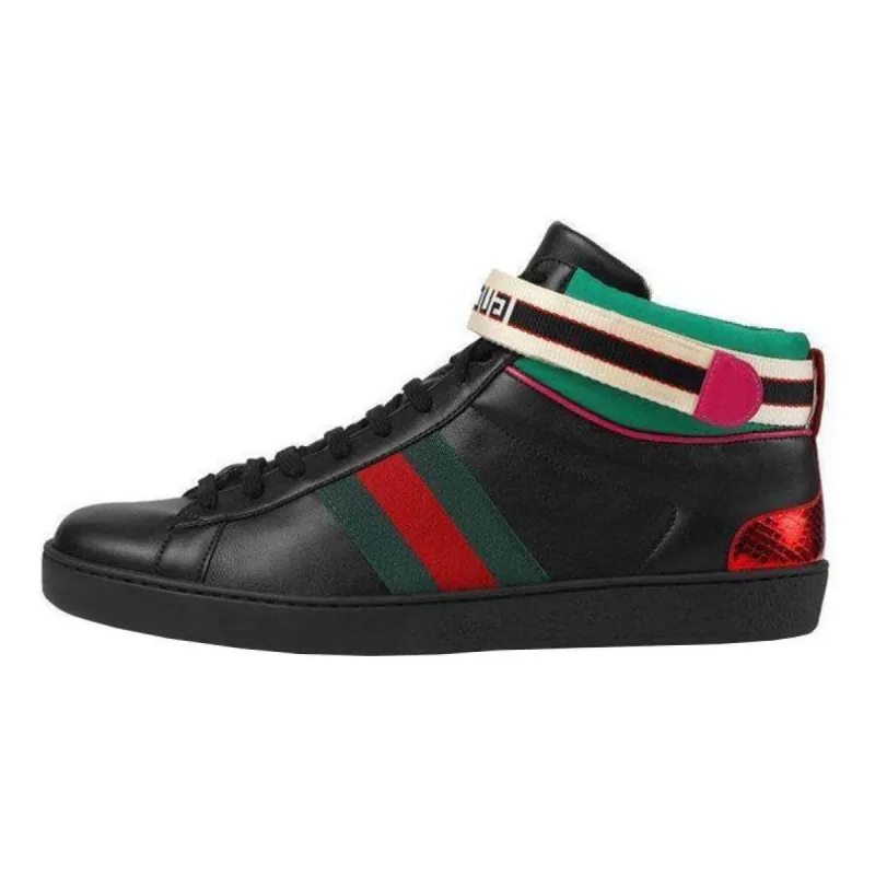 GUCCI Ace High 'Black Red Green' 523472-0F1W0-1079 sold by KicksCrew