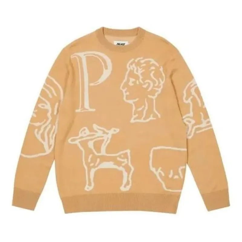 Palace Archaeology Knit Sweater 'Orange' P20KW002 sold by KicksCrew