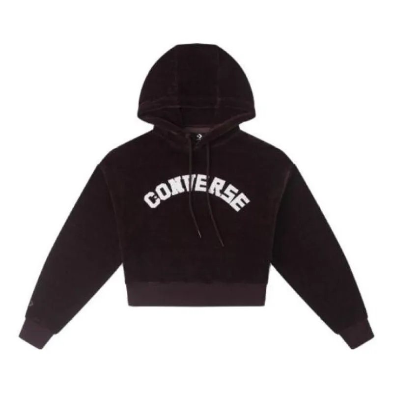 (WMNS) Converse Essential Hoodie 'Red Brown' 10026557-A03 sold by KicksCrew