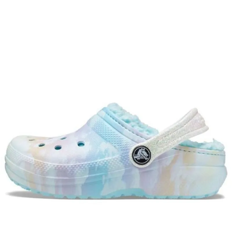 (GS) Crocs Classic Lined Out of the World Clogs 'Blue Multi-Color' 207322-90H sold by KicksCrew
