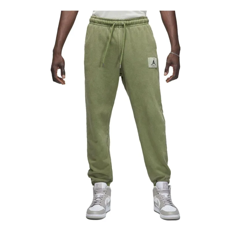 Air Jordan Flight Fleece Sweatpants 'Olive Green' FB7298-340 sold by KicksCrew