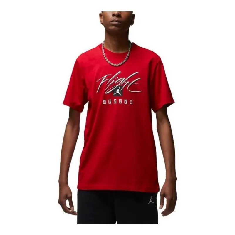 Air Jordan Flight Essentials T-Shirt 'Red' FB7399-687 sold by KicksCrew