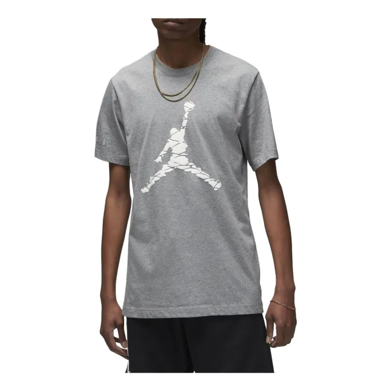 Air Jordan Essential Short Sleeve Crew 3 T-Shirt 'Carbon Heather' DX9582-091 sold by KicksCrew