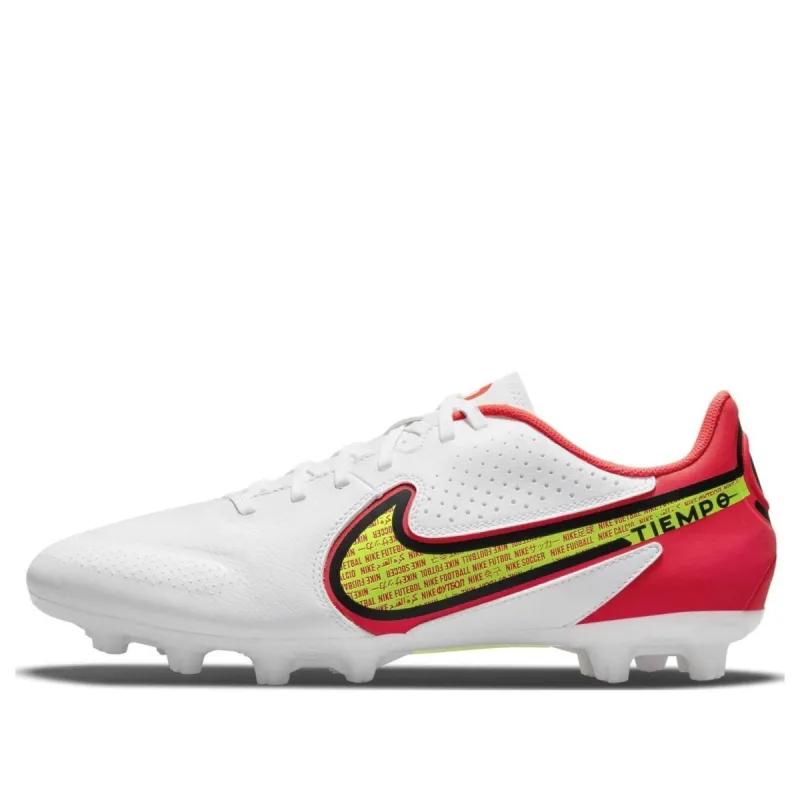 Nike Tiempo Legend 9 Academy HG 'White Yellow Red' DB0626-176 sold by KicksCrew