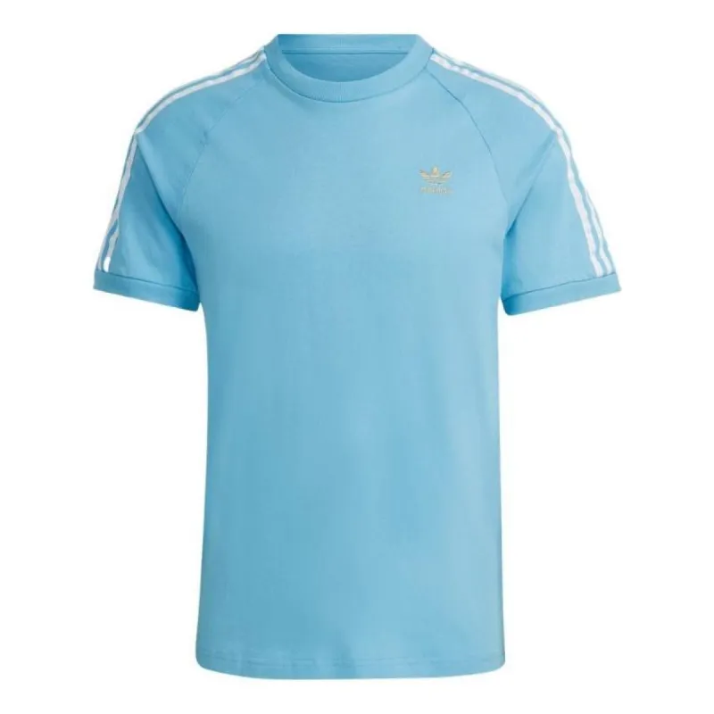 adidas originals 3-Stripes Tee 'Blue' HK7421 sold by KicksCrew