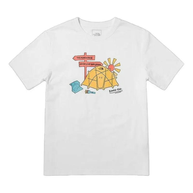 THE NORTH FACE Foundation Camp Graphic T-Shirt 'White' 7WF8FN4X sold by KicksCrew