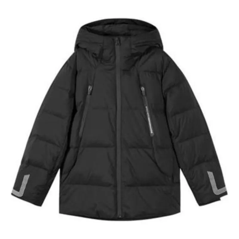 (GS) Skechers Letter Printed Down Jacket 'Black' P422B001-0018 sold by KicksCrew