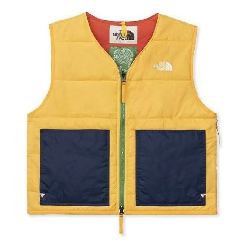 THE NORTH FACE X Brain Dead Puffer Vest 'Yellow' 52BT-70M sold by KicksCrew
