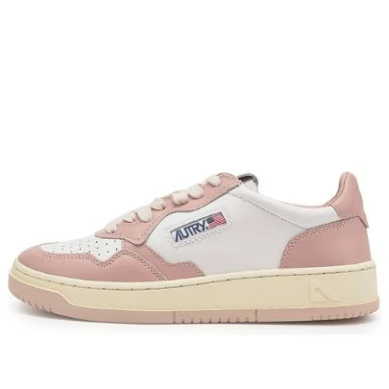 (WMNS) Autry Medalist Leather Low 'White Pink Cream' AULW-WB09 sold by KicksCrew