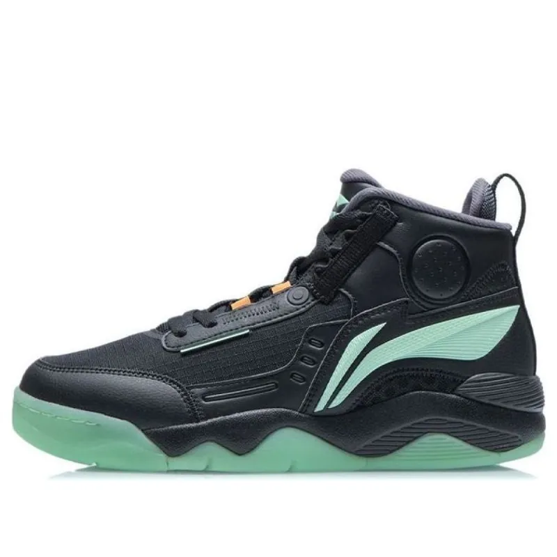 Li-Ning Basketball Shoes 'Black Mint Green' AGBR081-2 sold by KicksCrew