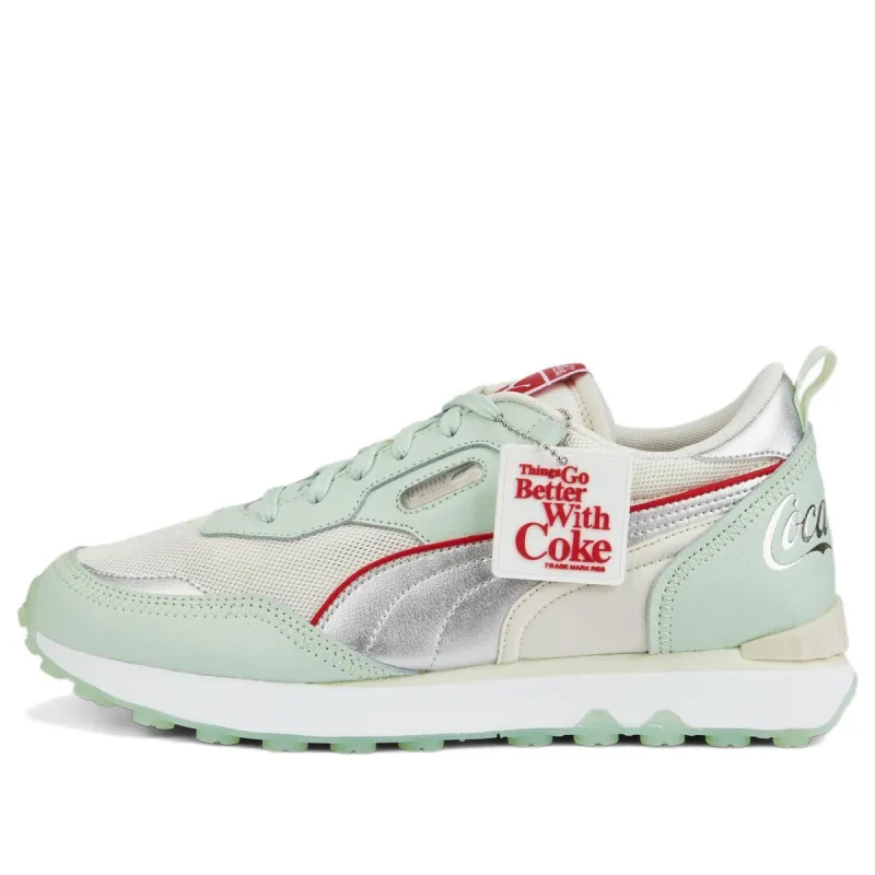 Puma Rider FV LE x Coca-Cola 'Gossamer Green Silver' 387217-01 sold by KicksCrew