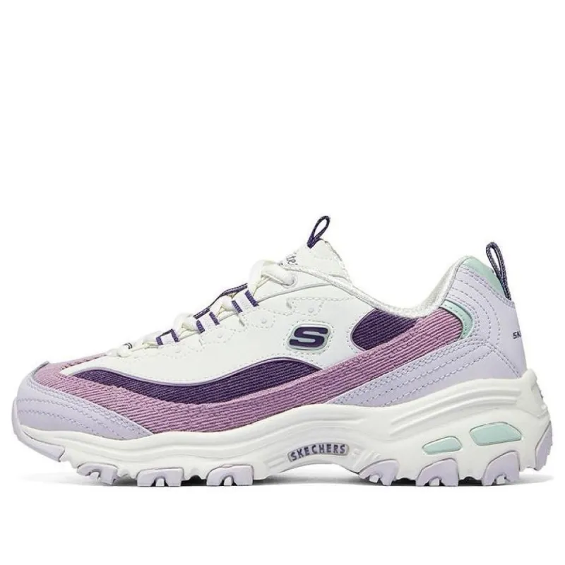 (WMNS) Skechers D'Lites 1.0 Shoes 'White Purple Lilac' 896276-PRMT sold by KicksCrew