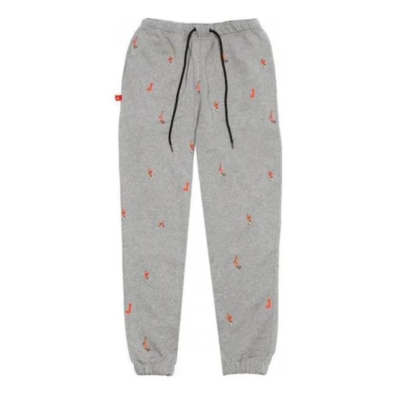 Air Jordan Printed Fleece Pant 'Grey' DH3519-063 sold by KicksCrew