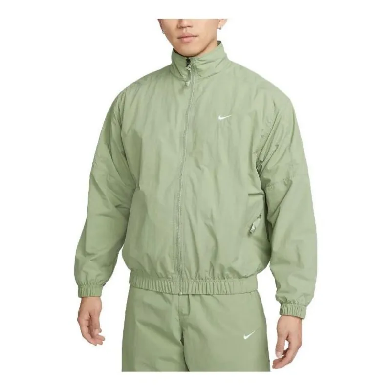 Nike NRG Solo Swoosh Woven Track Jacket 'Oil Green' DQ5201-386 sold by KicksCrew
