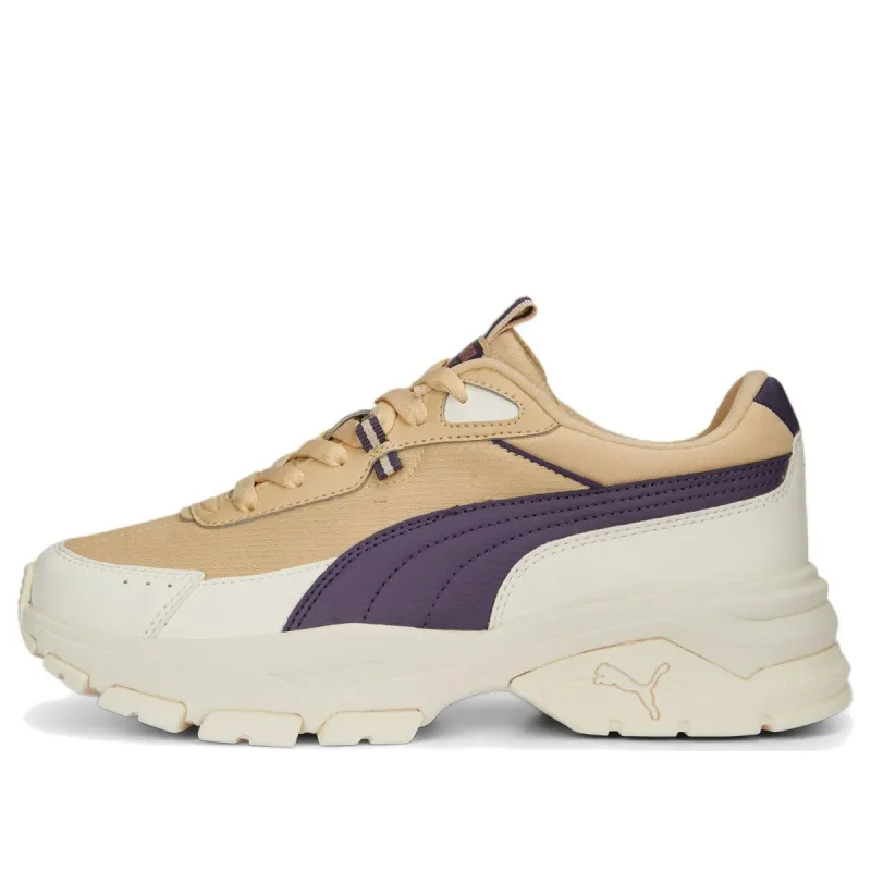 (WMNS) PUMA Cassia Via 'White Tan Purple' 389223-05 sold by KicksCrew
