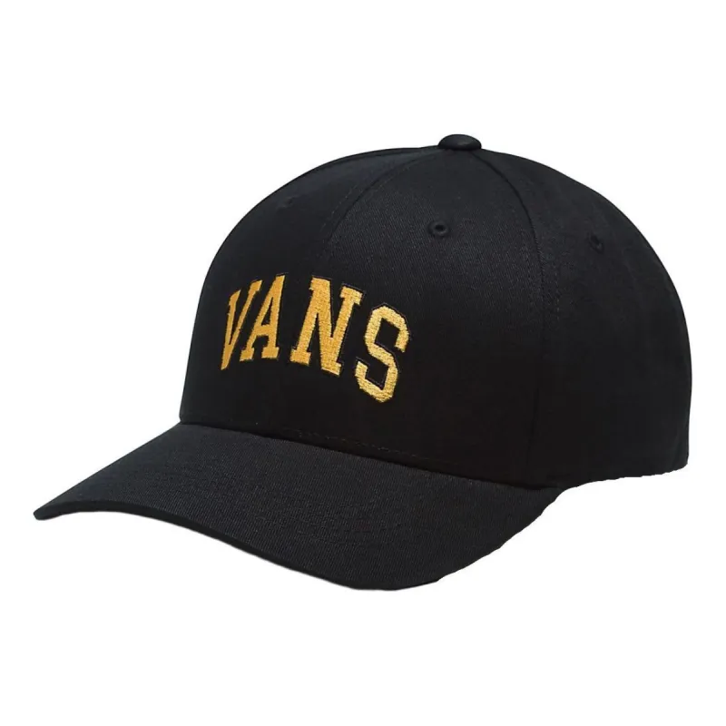Vans Logo Structured Jockey Cap 'Black' VN00066HBLK-HERO sold by KicksCrew