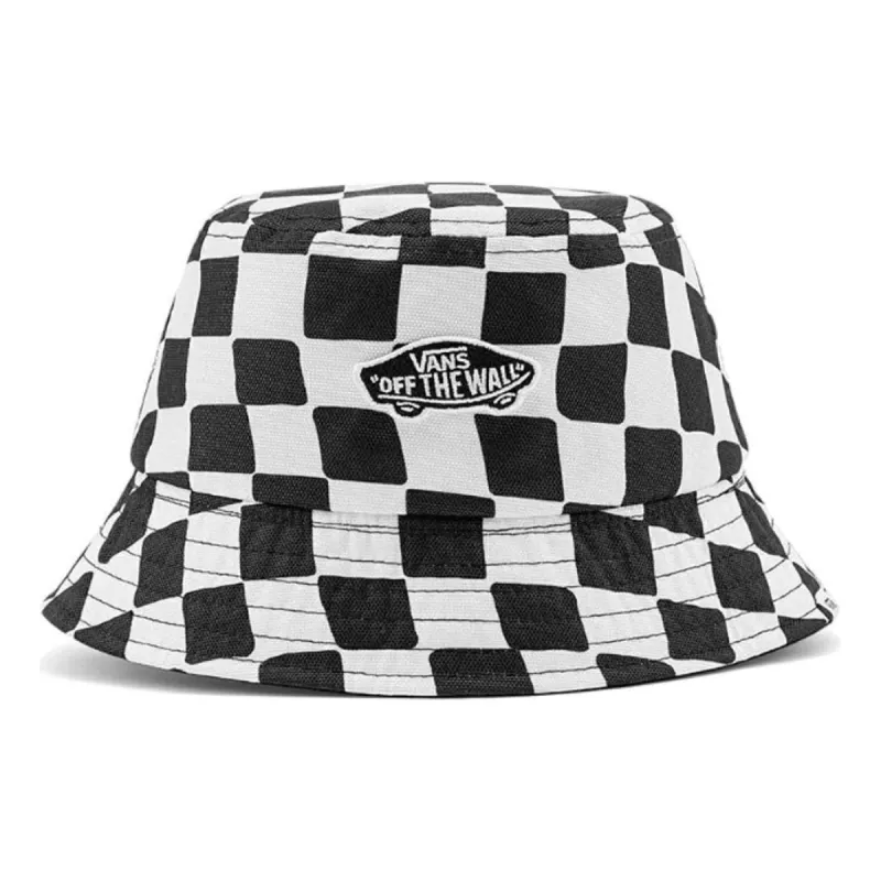 (WMNS) Vans Hankley Checkerboard Bucket Hat 'White Black' VN0A4DT8YS3 sold by KicksCrew