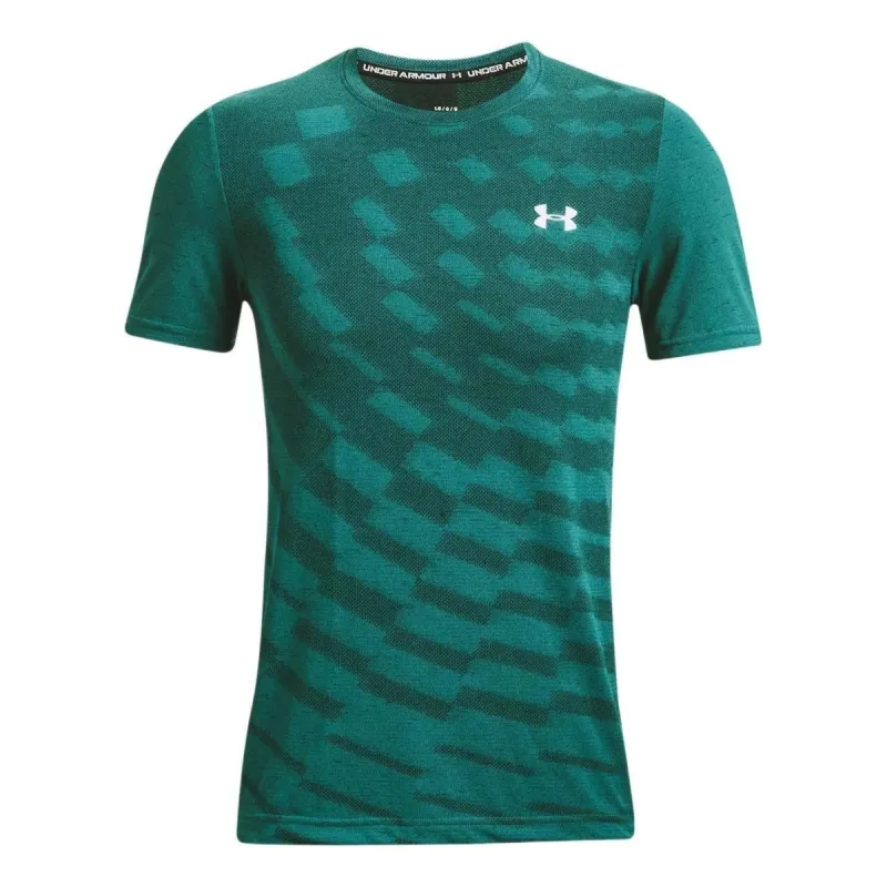 Under Armour Seamless Radial T-shirt 'Green Teal' 1370448-452 sold by KicksCrew