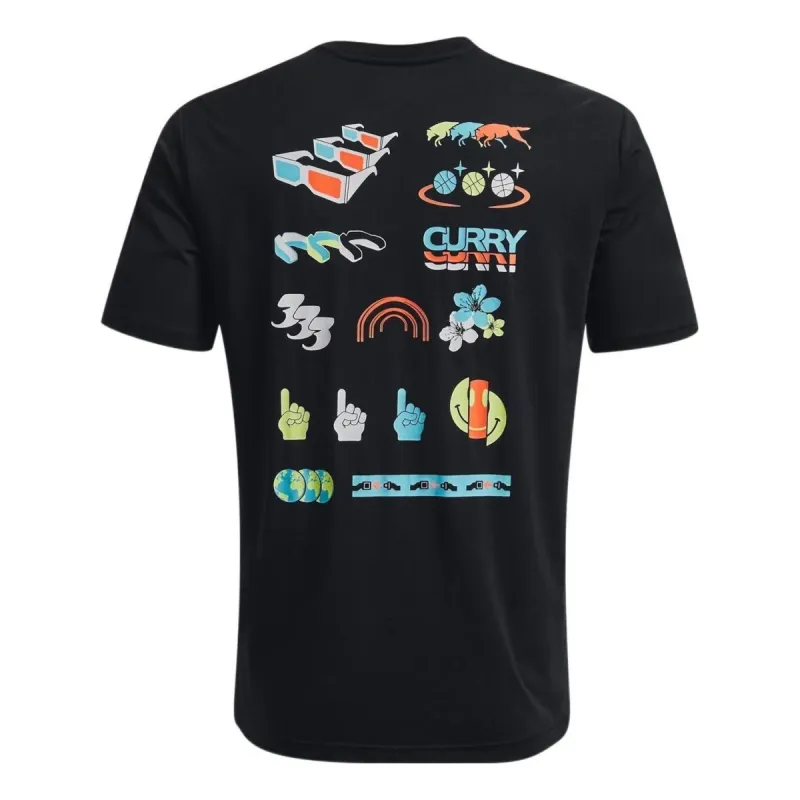 Under Armour Curry Rule Of 3 T-shirt 'Black' 1372840-001 sold by KicksCrew