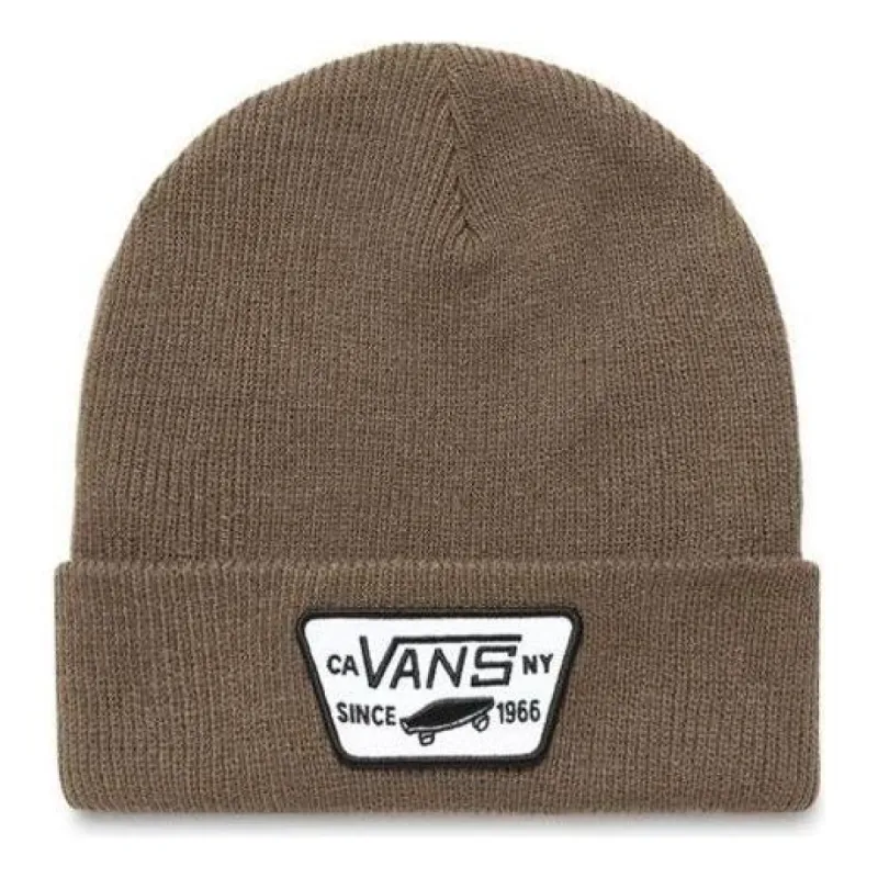 Vans Logo Milford Beanie 'Brown' VN000UOU1LE sold by KicksCrew