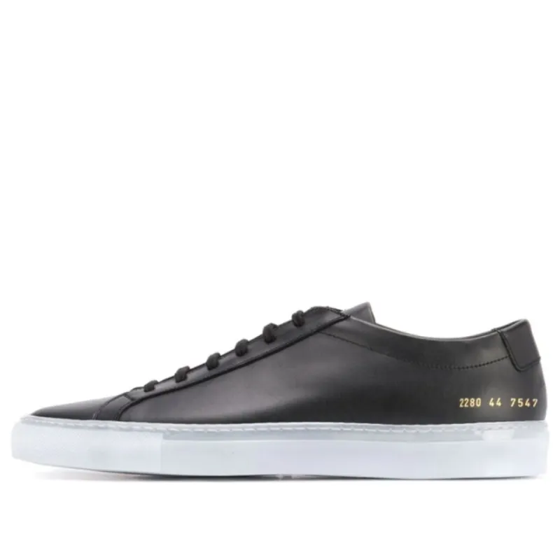 Common Projects Achilles Low 'Black Transparent White Sole' 2280-7547 sold by KicksCrew