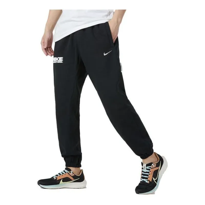 Nike Dri-FIT Standard Issue Basketball Pants 'Black White' FB7004-010 sold by KicksCrew