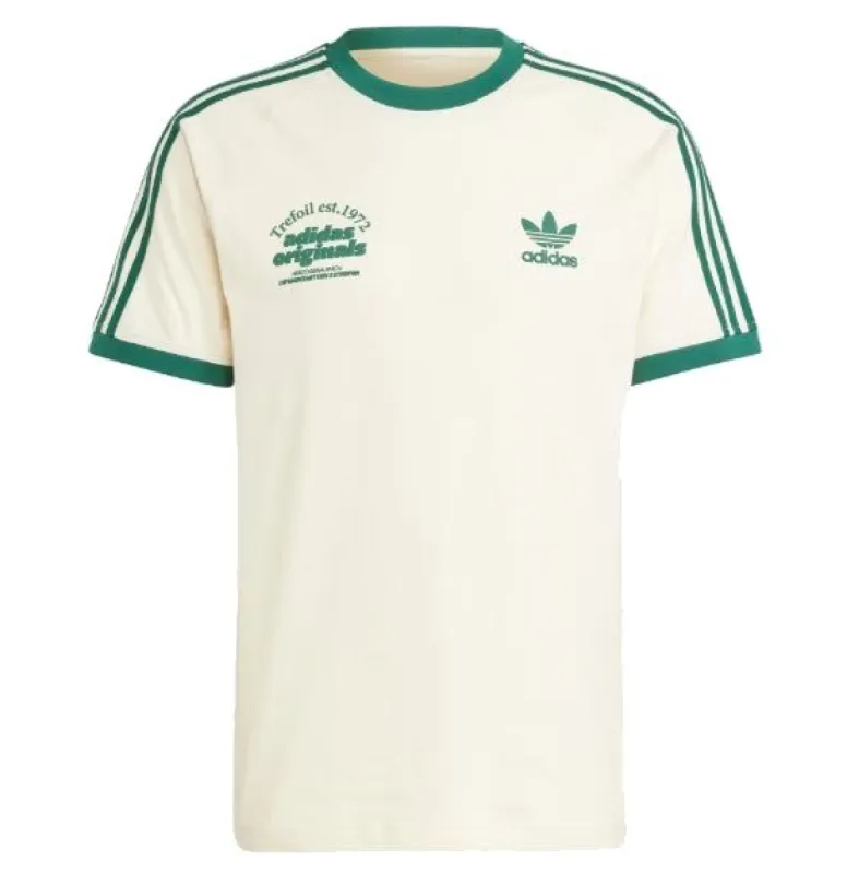 adidas Originals Sport Graphic Cali Tee 'White Green' IU0217 sold by KicksCrew