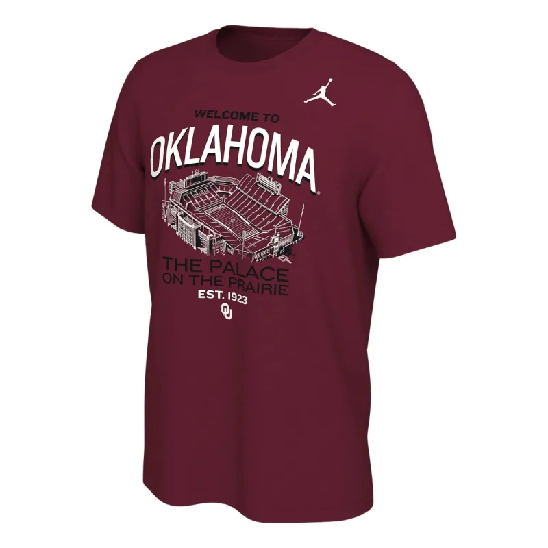 Air Jordan Oklahoma College T-Shirt 'Red' HF4126-613 sold by KicksCrew