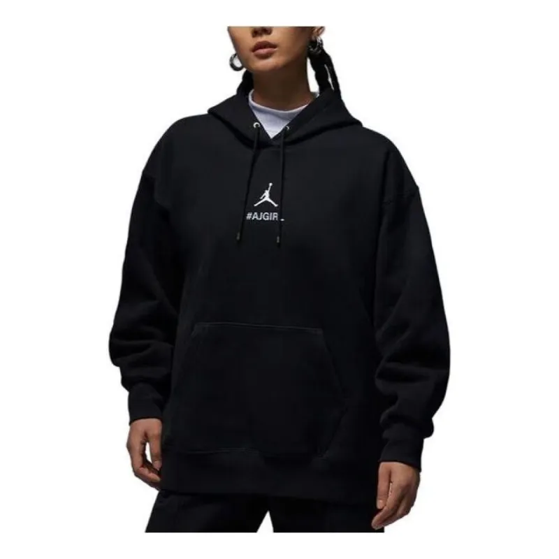(WMNS) Air Jordan AJGirl Hoodie 'Black' FZ4334-010 sold by KicksCrew