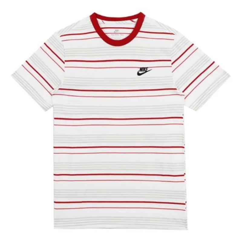 Nike Sportswear Club T-shirt 'White Red' FD1359-100 sold by KicksCrew