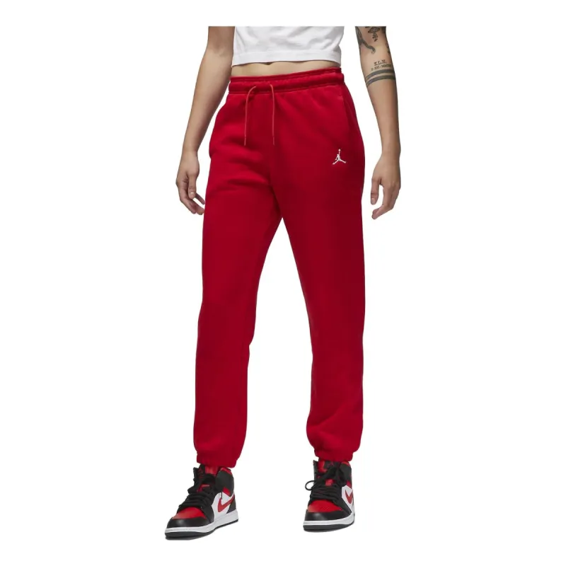 (WMNS) Air Jordan Brooklyn Fleece Pants 'Red' FN4494-687 sold by KicksCrew