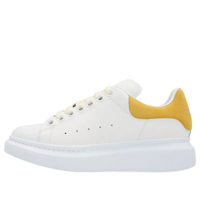 (WMNS) Alexander McQueen Oversized Shoes 'White Yellow' 719412WHGP79429 sold by KicksCrew