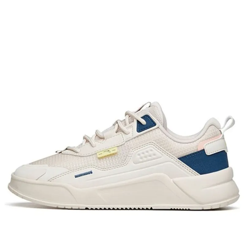 (WMNS) ANTA Life Series Skateboarding Shoes 'Cream White Navy' 922228821-3 sold by KicksCrew