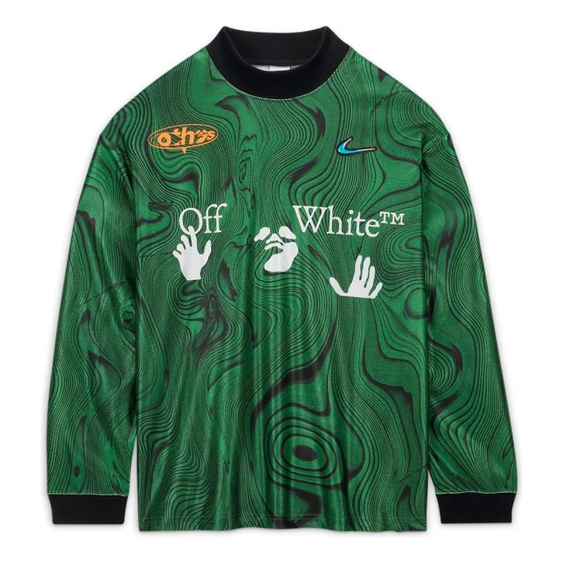 Nike x OFF-WHITE All Over Print Jersey 'Kelly Green' FQ0997-389 made by Nike