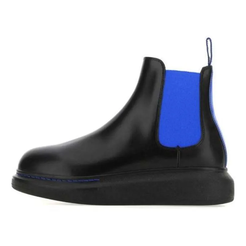 (WMNS) Alexander McQueen Hybrid Chelsea Boots 'Black Royal' 586398WHX5W1338 made by Alexander McQueen