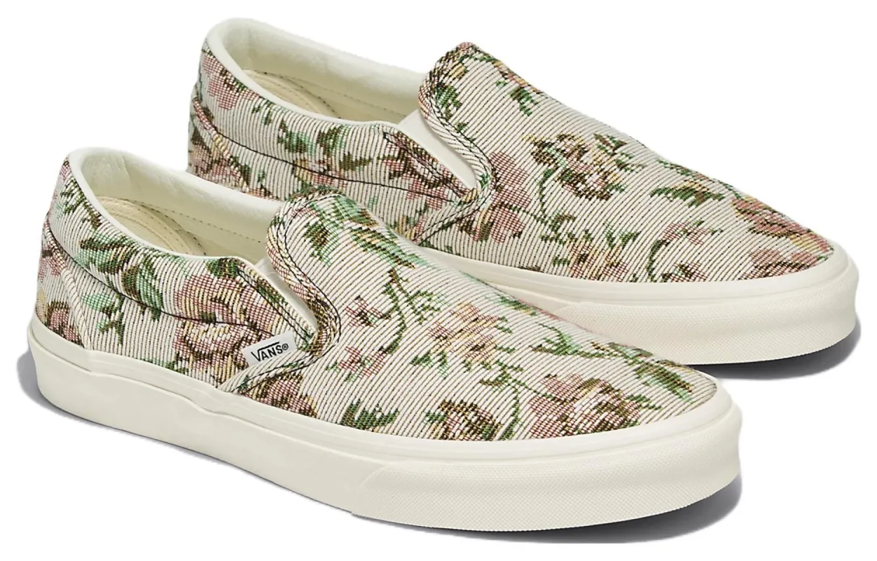 Vans Classic Slip-On Tapestry Floral Shoes 'Beige' VN000BVZCCZ
