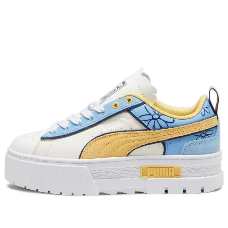 (WMNS) PUMA Mayze x SMURF 'White Flaxen' 394874-01 sold by KicksCrew