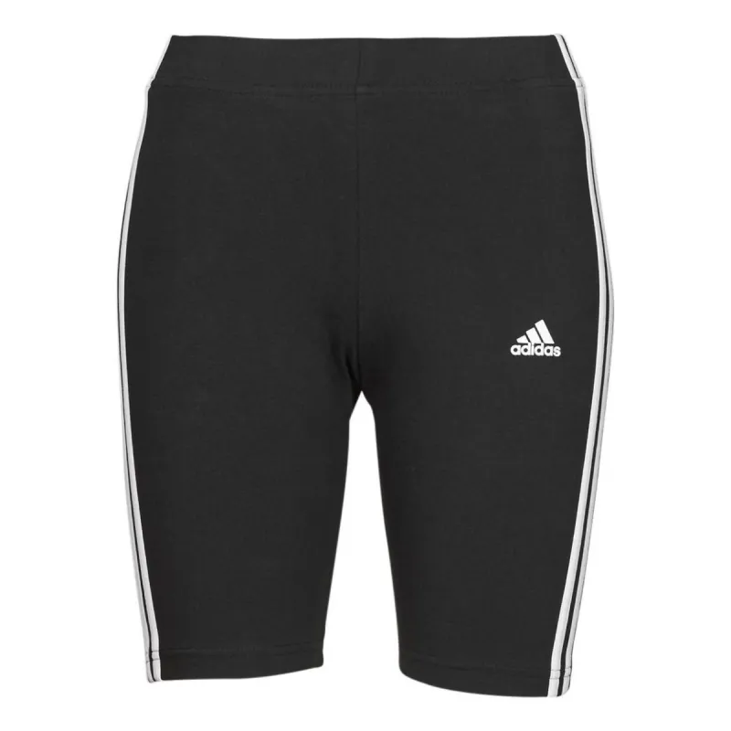 (WMNS) adidas Essentials 3-Stripes Bike Shorts 'Black White' GR3866 sold by KicksCrew