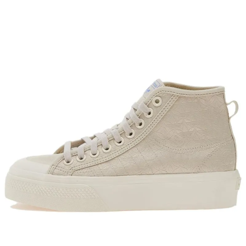 (WMNS) adidas Nizza Platform Mid 'Elegant Trefoils' HQ1986 sold by KicksCrew