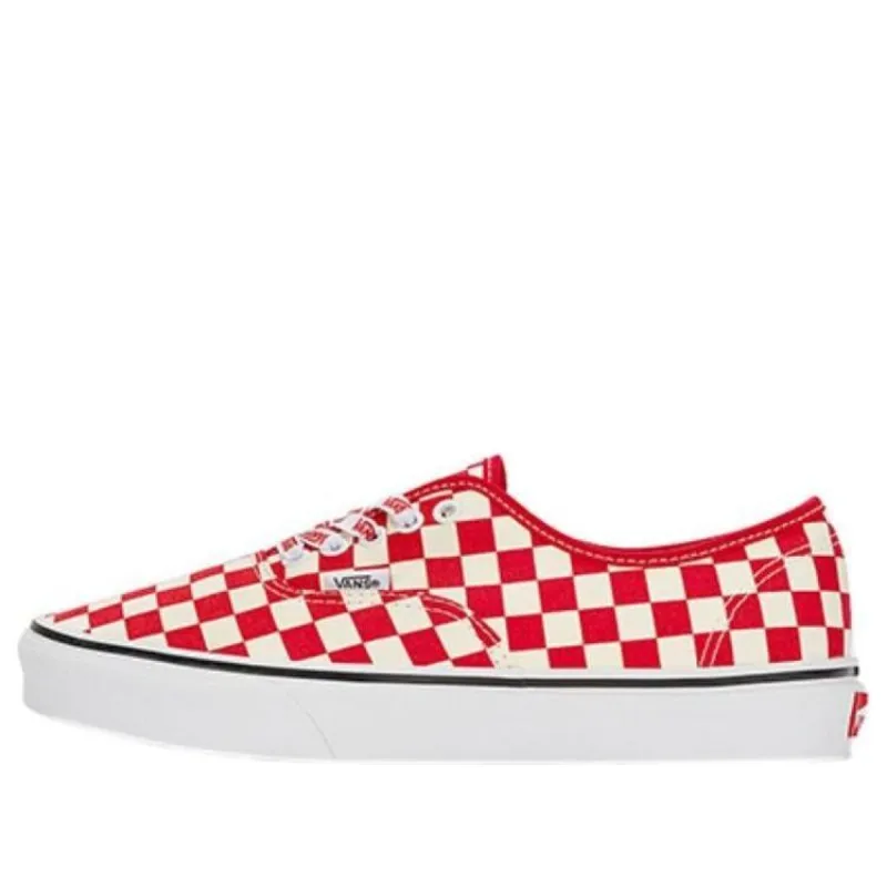 Vans Authentic Check Racing 'Red' VN0009PVIZQ sold by KicksCrew