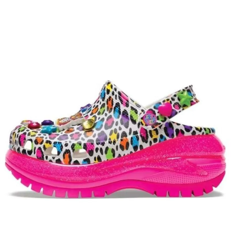 Crocs x Lisa Frank Mega Crush Clogs 'Pink Multi' 207735-6QQ sold by KicksCrew