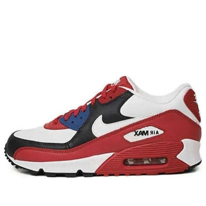 Nike Air Max 90 'Leather Sport Red Dark Obsidian' 309299-602 sold by KicksCrew
