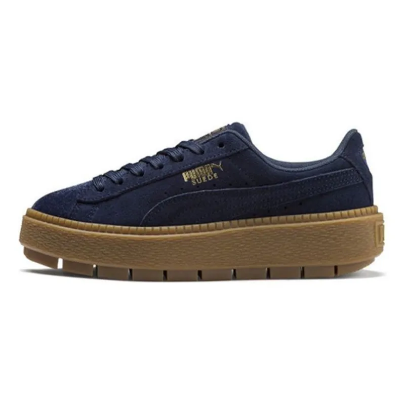 Puma Suede Platform Trace Velor 'Navy' 366696-03 sold by KicksCrew