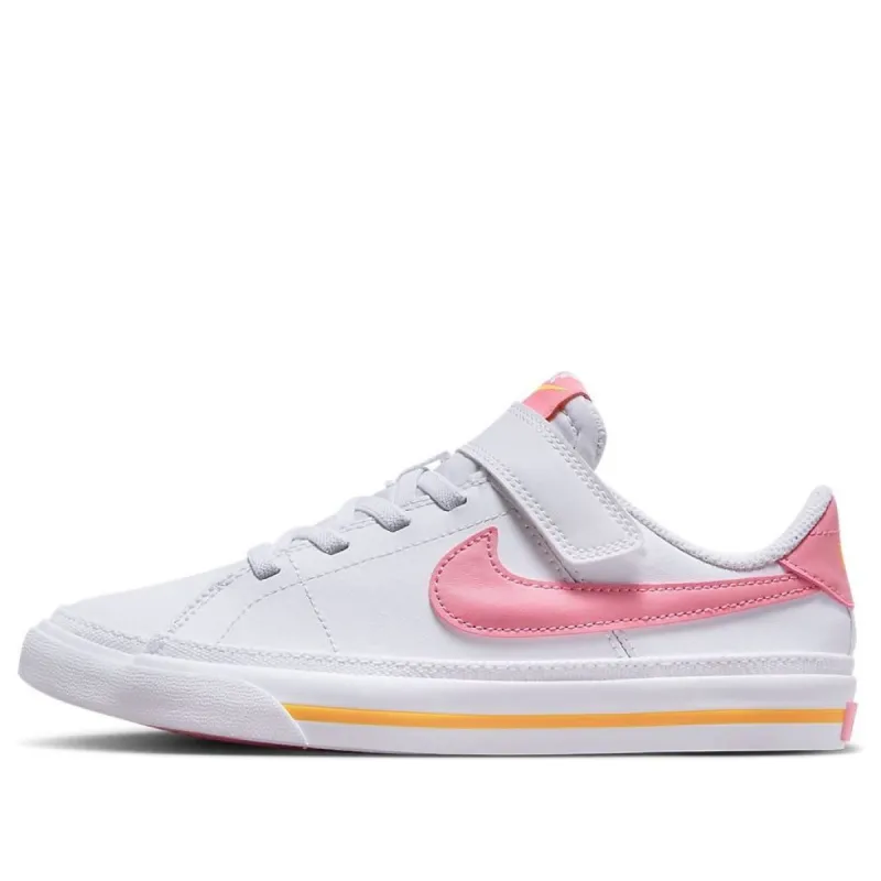 (PS) Nike Court Legacy 'White Pink Orange' DA5381-118 sold by KicksCrew
