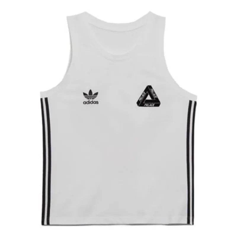 Palace X Adidas originals Graphic Vest Logo 'White' H61824 sold by KicksCrew
